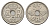 Дания 25 эре 1924 NCN; GJ Кристиан X (1912-1947) KM 823 медно-никель 4391-223