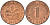 ФРГ 1 пфенниг 1967 G KM 105, J. 380 сталь плакированная медью    4115-121