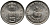 Индия 5 рупий 1995 50 лет FAO KM 157 медно-никель UNC 259-141