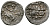 Великое Княжество Московское денга 1535-1547 Иван IV Васильевич, Тверской монетный двор, 0,34 ГР ГиК №65 серебро 00-00