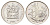 ЮАР 20 центов 1971 герб, цветок протея KM 86 никель UNC 4695-1057