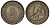 Стрейтс-Сетлментс 5 центов 1926 Георг V (1910-1936) КМ 36 серебро 53-531