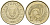 Кипр 1 цент 1998 KM 53.3 никель латунь UNC 4602-1119