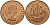 Великобритания 1/2 пенни 1967 Елизавета II (1952-2022) KM 896, Spink 4158 бронза UNC 4156-514