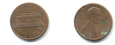 США 1 ЦЕНТ 1991 D, ЛИНКОЛЬН KM 201b цинк плакированный медью 179-437