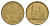Египет 10 пиастров 1992 KM 732 латунь UNC 4673-614