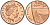 Великобритания 1 пенни 2010 Елизавета II (1952-2022) KM 1107, Spink B6 сталь плакированная медью 4609-719