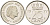 Нидерланды 25 центов 1977 Юлиана (1948-1980) KM 183 никель 214-1114