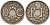 Франция 10 сантимов 1921 тип Линдайё KM 866a, Le Franc 138.3 медно-никель 4143-911