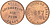 Канада 1/2 пенни 1857 Edward Island, торговый жетон  медь    4601-1035