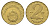 Венгрия 2 форинта 1989 KM 591 латунь UNC 54-844
