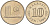 Малайзия 10 сенов 1980 здание Парламента KM 3 медно-никель UNC 4588-1016