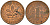 ФРГ 1 пфенниг 1976 F KM 105, J. 380 сталь плакированная медью    4598-551