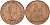 Великобритания 1 пенни 1967 Елизавета II (1952-2022) KM 897, Spink 4157 бронза 4117-914