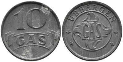 Нидерланды, Харлинген жетон на газ в 10 центов ND (1942) 99-1145