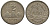 Гватемала 1/4 реала 1895 5 звезд, Испанское правление KM 162 серебро 4549-569