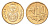 ЮАР 10 центов 2001 герб, цветок алоэ KM 224 сталь плакированная бронзой UNC 4694-814
