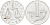 Италия 1 лира 1955 R, весы KM 91 алюминий  UNC  4594-136