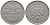 ФРГ 2 марки 1951 D J 386, KM 111 медно-никель плакированный никелем 413-1811
