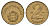 Венгрия 2 форинта 1977 ВР KM 591 латунь UNC 4146-915
