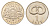 Латвия 1 лат 2005 Крендель KM 66 медно-никель UNC 4679-332