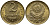 СССР 2 КОПЕЙКИ 1940 Федорин 62, KM 106 алюминиевая бронза UNC 4387-554