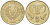 КИПР 5 ЦЕНТОВ 1988 ГОЛОВА БЫКА KM 55.2 никель латунь 212-1124