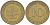 ФРГ 10 ПФЕННИГОВ 1950 F KM 108, J.383 сталь плакированная латунью 4539-915