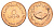 ОАЭ 5 филсов 1996 рыбы KM 2.2 бронза UNC 4697-1057