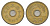 Япония 5 йен 1965 Yr. 40, Хирохито (1926-1989) Y 72a латунь UNC 4620-436