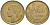 Франция 20 франков 1953 петух, 4 ПЕРА KM 917.1, Le Frank 402.11 алюминиевая бронза 4519-725
