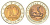 Россия 10 рублей 1992 Красная книга - Среднеазиатская кобра Y 309 биметалл UNC 63-937