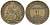 Франция 1 франк 1923 KM 876 алюминиевая бронза 113-822
