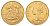 Чили 100 песо 1947  KM 175 золото  UNC  10-016-06