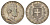 ИТАЛИЯ Сардиния 5 лир 1844 Карл Альберт (1831-1849) KM 130 серебро 413-143
