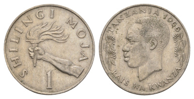 Танзания 1 шиллинг 1966 KM 4 медно-никель 97-932