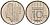Нидерланды 10 центов 1984 Беатрикс (1980-2013) KM 203 никель UNC 4588-839