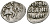 Великое Княжество Московское денга 1535-1547 Иван IV Васильевич, Тверской монетный двор, 0,34 ГР ГиК №67 серебро 00-00