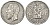 Бельгия КОПИЯ 1 франк 1886 белый металл 63-616