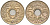Франция 5 сантимов 1934 тип Линдайё KM 875 медно-никель    4594-1147