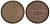 Ганновер 2 пфеннига 1843 A, Эрнст Август (1837-1851) KM 174.1, AKS 122, J. 55 медь 75-1747