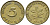 ФРГ 5 ПФЕННИГОВ 1949 G KM 102, J. 377 сталь плакированная латунью 4392-1019