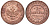 Россия 1 копейка 1913 СПБ, Николай II KM 9.2, Биткин 260 медь 51-2146