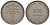 Израиль 100 прута 1949 JE 5709 не магнитная KM 14 медно-никель  4117-516