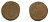 РОССИЯ 1 КОПЕЙКА 1757 медь 61-125