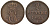 Ганновер 2 пфеннига 1844 A, Эрнст Август (1837-1851) KM 174.1, AKS 122, J. 55 медь 75-1756