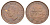 ЮАР 1 пенни 1941 Георг VI (1936-1952) KM 25 бронза 4645-841