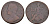 Великобритания 1/2 пенни 1740 Георг II (1727-1760) KM 579.2, Spink 3719 медь 4656-137
