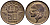 БЕЛЬГИЯ 50 САНТИМОВ 1958 BELGIQUE KM 148.1 бронза 4392-825
