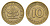 ФРГ 10 пфеннигов 1984 G KM 108, J. 383 сталь плакированная латунью 4684-1215